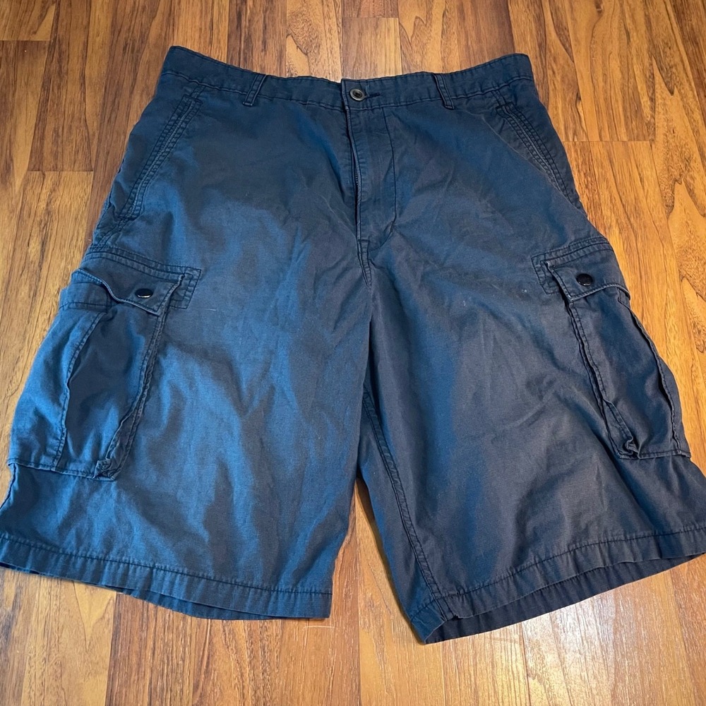 Levis Mens Cargo Shorts 33 Navy Blue Cotton Tactical Utility Multi-Pocket 13581
